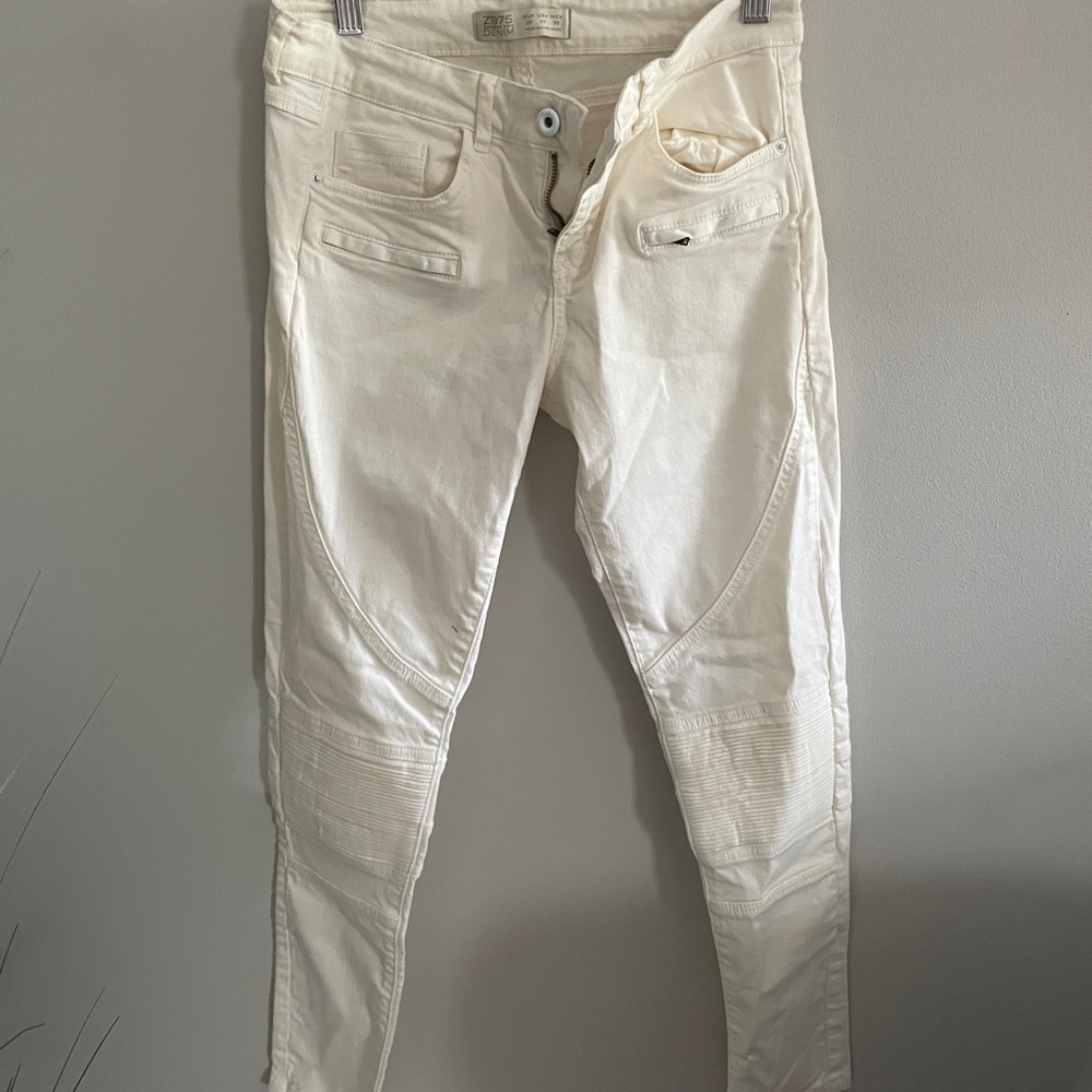 Zara Motorcycle Style Pants